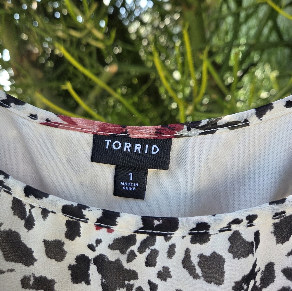 Floral Leopard Print Dress - Picture 2 of 16